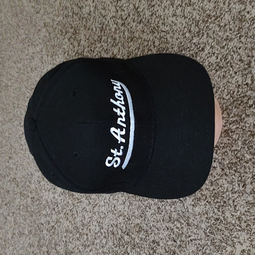 Vintage Otto St. Anthony Black Baseball Snapback Cap